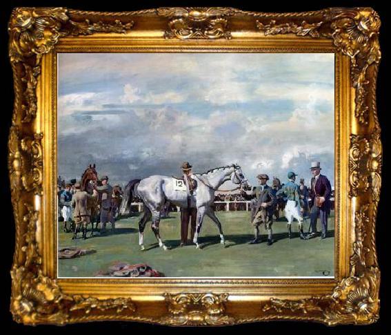 framed  unknow artist Classical hunting fox, Equestrian and Beautiful Horses, 098., ta009-2